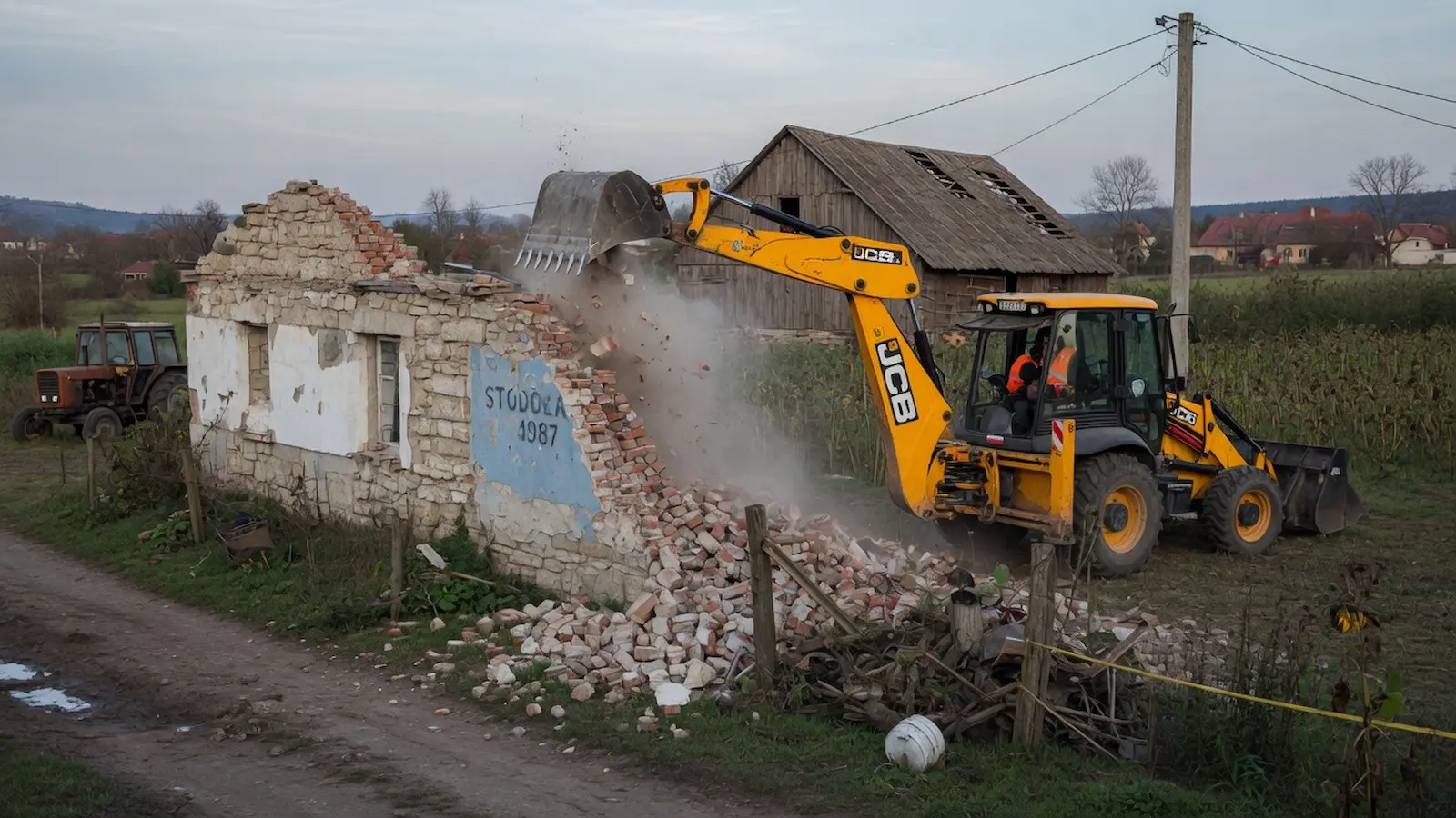Sprzątanie i wywożenie gruzu po rozbiórce Siedlce - porządek na placu budowy